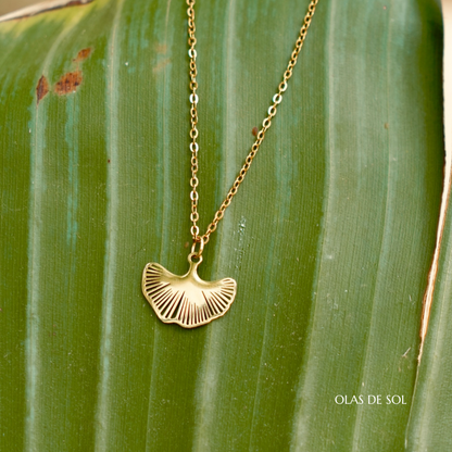 Collar Ondina - acero inoxidable bañado en oro 18k