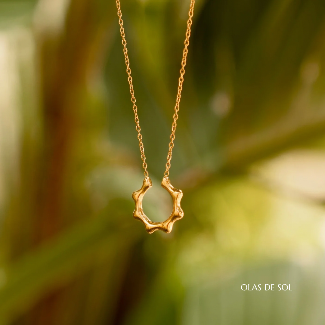 Collar Marea dorada - acero inoxidable bañado en oro 18k