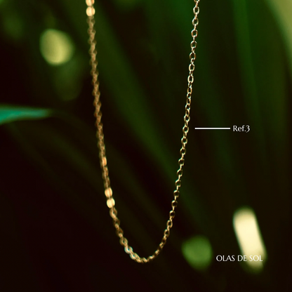 Collar Amazonita de mar - acero inoxidable bañado en oro 18k