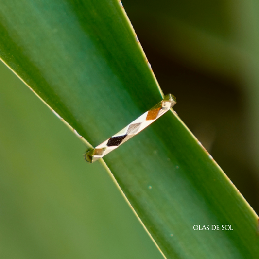 Anillo Elegant - acero inoxidable bañado en oro 18k